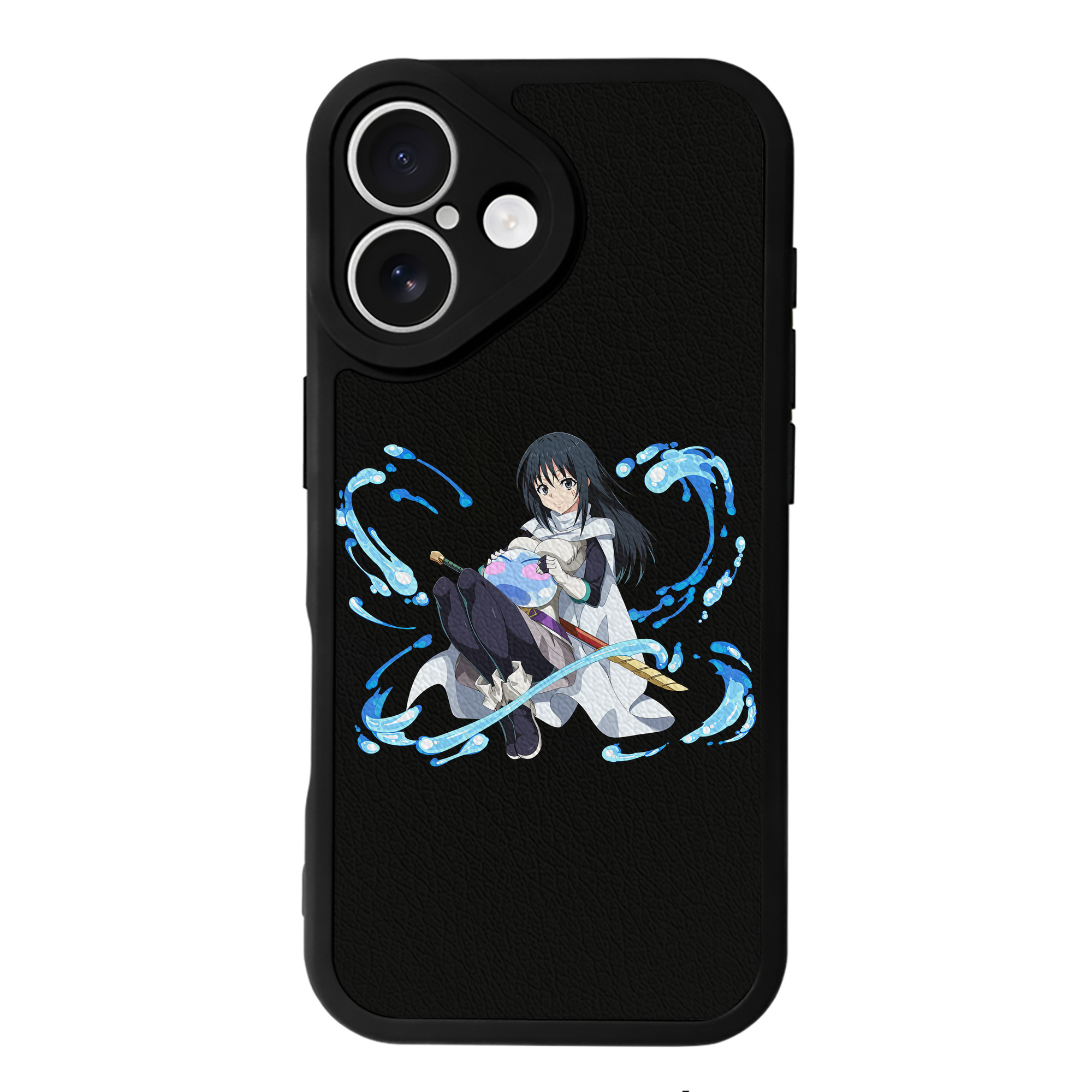 （画像用） 転スラ Regarding Reincarnated to Slime 【iPhone 16シリーズ対応】シリコンスマホケース（レザー調） 材質：シリコン